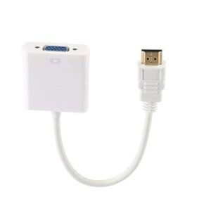 HDMI to VGA Adapter Converter Cable Male to Female 4K 1080P for Monitor PC Desktop Laptop HDTV Black (Pack of-1)