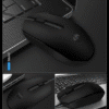HP M10 Wired USB Mouse with 3 Buttons High Definition 1000DPI Optical Tracking and Ambidextrous Design - Image 4