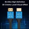 HDMI  High-Speed 3D 4K 3 Meter HDMI Cable HDMI 2.0 Supported | 4K 60Hz, HD Audio & Video 2160p I Certified 18Gbps with Ethernet Support - Image 4