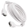VGA Male To Male Cable 5Meter, Support Laptop Pc/Monitor/Lcd/Led, Plasma, Projector, Tft. Vga To Vga Converter Adapter Cable (White) - Image 2