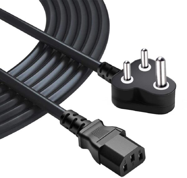 Computer Power Cable 3mtr for Desktops PC and Printers/Monitor SMPS  Black