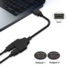HDMI Cable Splitter - 1 in 2 Out HDMI Splitter Adapter Cable for HD, LED, LCD, TV - Support Two TVs at The Same Time - Image 4