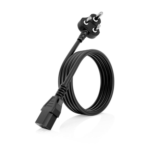 Desktop Power Cable, 3 Pin Type Connector, 350W Max Load Capacity, 1.2M Length(Black)