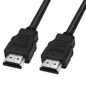 1.5 Meter High-Speed HDMI Cable with Ethernet – 4K Support, 10.2 Gbps, Compatible with Laptop, Computer, UHD TV, Monitor, Xbox 360, PS4, PS5, Gaming Consoles, Black