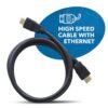 HDMI 3mtr Cable 4K High Speed HDMI Cord 10.2 Gbps with Ethernet Support 4K,24Hz for All HDMI Devices, Laptop, Computer, UHD TV, Monitor, Xbox 360, PS4, PS5, Gaming Console - Image 2
