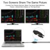 HDMI Cable Splitter - 1 in 2 Out HDMI Splitter Adapter Cable for HD, LED, LCD, TV - Support Two TVs at The Same Time - Image 2