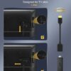 HDMI Male to Female Extension Cable HDMI Extender for fire tv Stick, Laptop/PC, LCD/LED TV, Xbox, PS3/PS4- Black (30cm) - Image 5