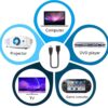 HDMI Male to Female Extension Cable for fire tv Stick, Laptop/PC, LCD/LED TV, Xbox, PS3/PS4- Color(20cm) - Image 3