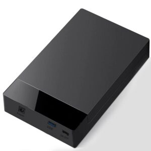 in1 USB 3.0 External Hard Drive Casing for 3.5" Sata Hard Drives Dual 2.5 inch and 3.5 inch HDD Enclosure (Black)