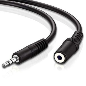 1.5 mtr Male to Female Stereo Aux Extension Cable 3.5 mm Compatible with Headphone, Mobile Phone, Car Stereo, Home Theatre & More
