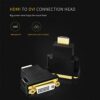 HDMI Male to DVI 24+5 Female Converter Gold-Plated 1080P HDMI to DVI Adapter Compatible with Laptop/PC/ PS3/4/TV/STB.- TD-502H - Image 3