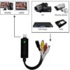 Capture Card, USB Video Capture Card Device, Audio Video Converter Grabber for RCA to USB-Convert VHS Mini DV VCR Hi8 DVD to Digital, for PC TV Tape Player Camcorder - Image 2