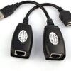 RJ45 150ft USB Male to Female Over Cat5/5e/6 Extension Adapter - Image 2