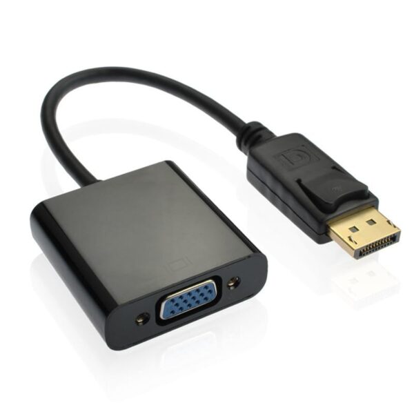 DisplayPort to VGA Adapter, DP to VGA Converter Display Port Male to VGA Female Converter Cable Adapter for Computer PC Desktop Laptop Projector