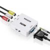 AV to VGA Video Converter Mini AV2VGA Box AV RCA CVBS to VGA Video Converter Audio Converter 3.5mm for PC HDTV-EPL-657VC. - Image 4