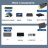 HDMI to VGA Adapter, HDMI to VGA Converter, Gold Plated Interface with Audio/Power Interface and Cable, Compatible with Computer, Laptop, Monitor, Projector, HDTV, Chromebook, Xbox and More - Image 4