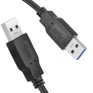 1.5 Meter High Speed USB 3.0 Type A Male to A Male Cable USB to USB Cord, for Data Transfer Hard Drive Enclosures, Printers, Modems, Cameras, Scanners, Laptop Cooling Pad