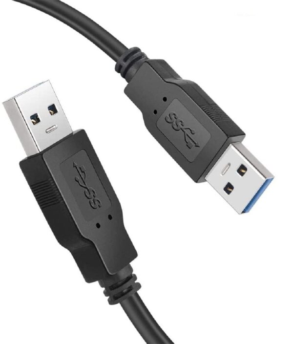 1.5 Meter High Speed USB 3.0 Type A Male to A Male Cable USB to USB Cord, for Data Transfer Hard Drive Enclosures, Printers, Modems, Cameras, Scanners, Laptop Cooling Pad