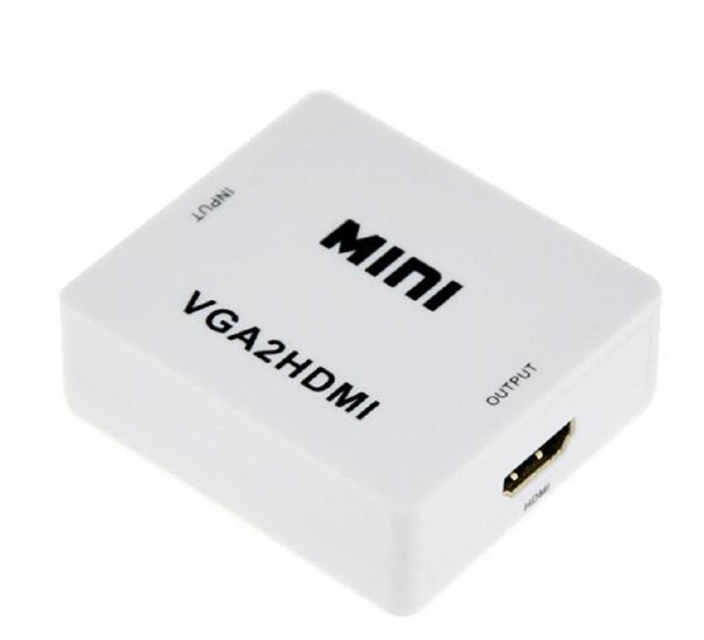 Mini VGA to HDMI Converter with Audio VGA2HDMI 1080P Adapter Connector for Projector PC Laptop to HDTV - Image 3