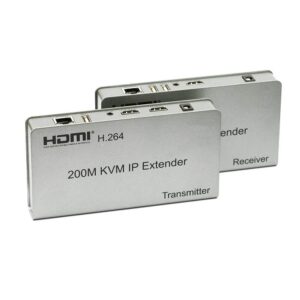 200 Meter KVM 3D HDMI Extender Cat6 KVM Over TCP/IP HDMI Extension Cable Ultra Clarity 2. 0 with Ethernet Up to 390ft Support 3D Full HD 1080P 2Pack with Sender and Receiver TD-434H