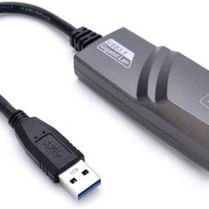 Ethernet Adapter, USB 3.0 to RJ45 Gigabit LAN Adapter 10/100/1000Mbps USB Network Adapter for Windows 10/8.1/8/7/XP/Vita, EPL-770UG (Pack of 1), Black