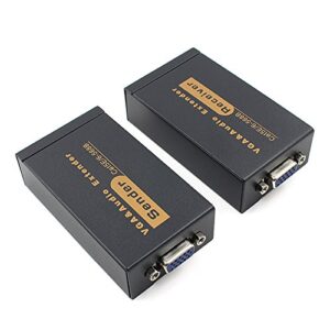 VGA Extender 100 Meters RJ 45 + Video Extender + VGA Sender and Receiver Transmitter TD-469H