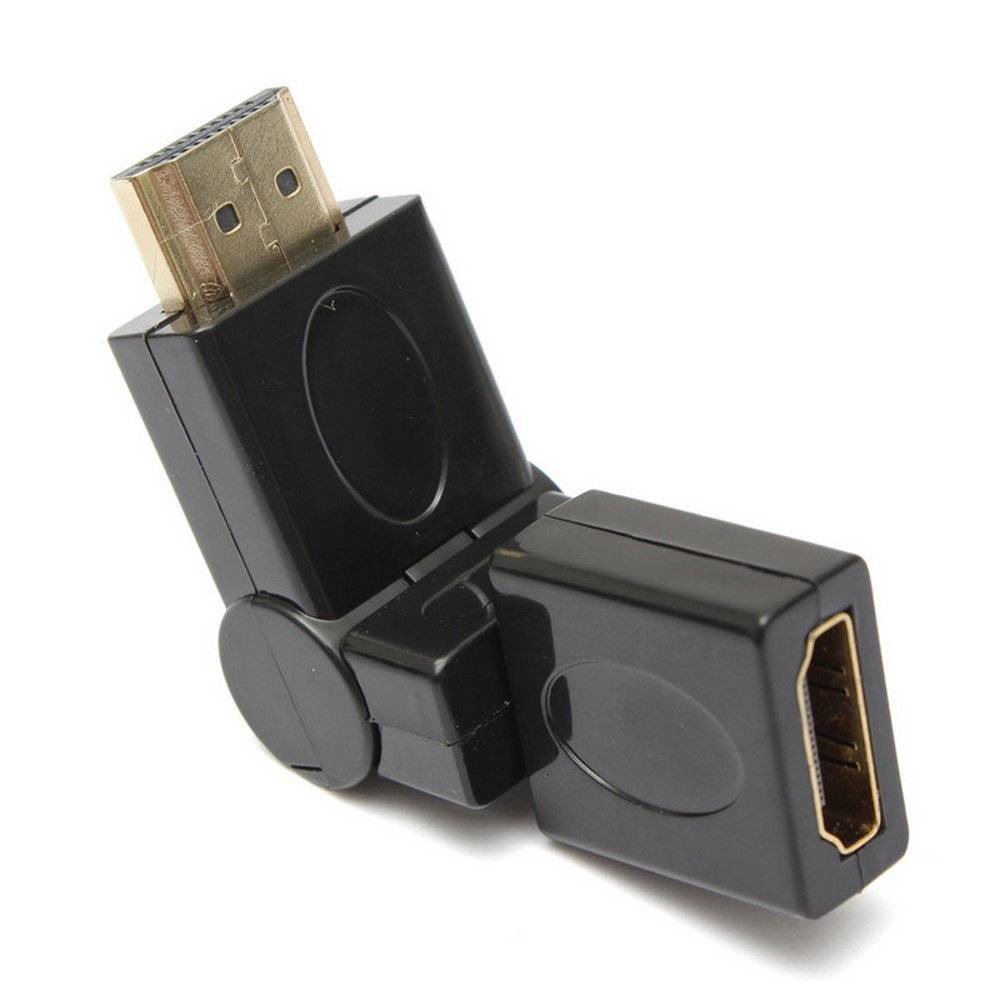 HDMI Male to Female Adapter Angle Convertor 360 Degree Swivel Rotating