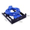 USB 3.0 Front Panel Hub 2 Port Expansion Bay 20 Pin to USB3.0 60cm Bracket Adapter Cable for PC Desktop 2.5" Floppy Bay (VB-07) Gold - Image 6