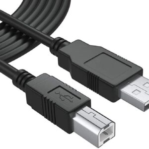 1.5 Meter USB Printer Cable, USB A to Male To USB B 2.0 Cable Cord Compatible with Printers, Scanner For Brother Dell, HP, Epson, Canon, Xerox, Samsung, Epson