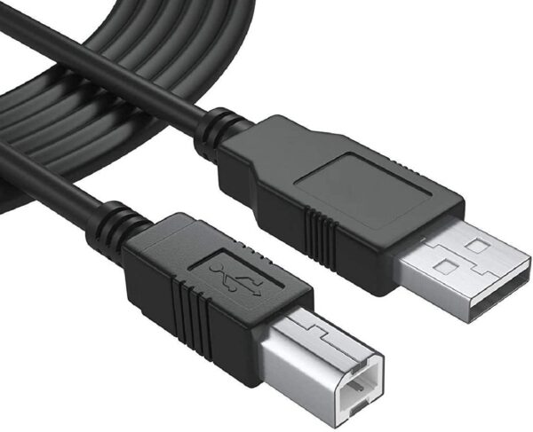 1.5 Meter USB Printer Cable, USB A to Male To USB B 2.0 Cable Cord Compatible with Printers, Scanner For Brother Dell, HP, Epson, Canon, Xerox, Samsung, Epson
