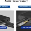 HDMI to VGA Adapter, HDMI to VGA Converter, Gold Plated Interface with Audio/Power Interface and Cable, Compatible with Computer, Laptop, Monitor, Projector, HDTV, Chromebook, Xbox and More - Image 3