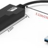 Ethernet Adapter, USB 3.0 to RJ45 Gigabit LAN Adapter 10/100/1000Mbps USB Network Adapter for Windows 10/8.1/8/7/XP/Vita, EPL-770UG (Pack of 1), Black - Image 2