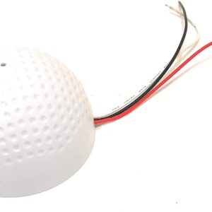 Clear Audio Voice Surveillance Microphone MIC for CCTV Systems in Round Shape (with mic Connector) for Dahua Hikvision CP Plus, All Brands Cameras