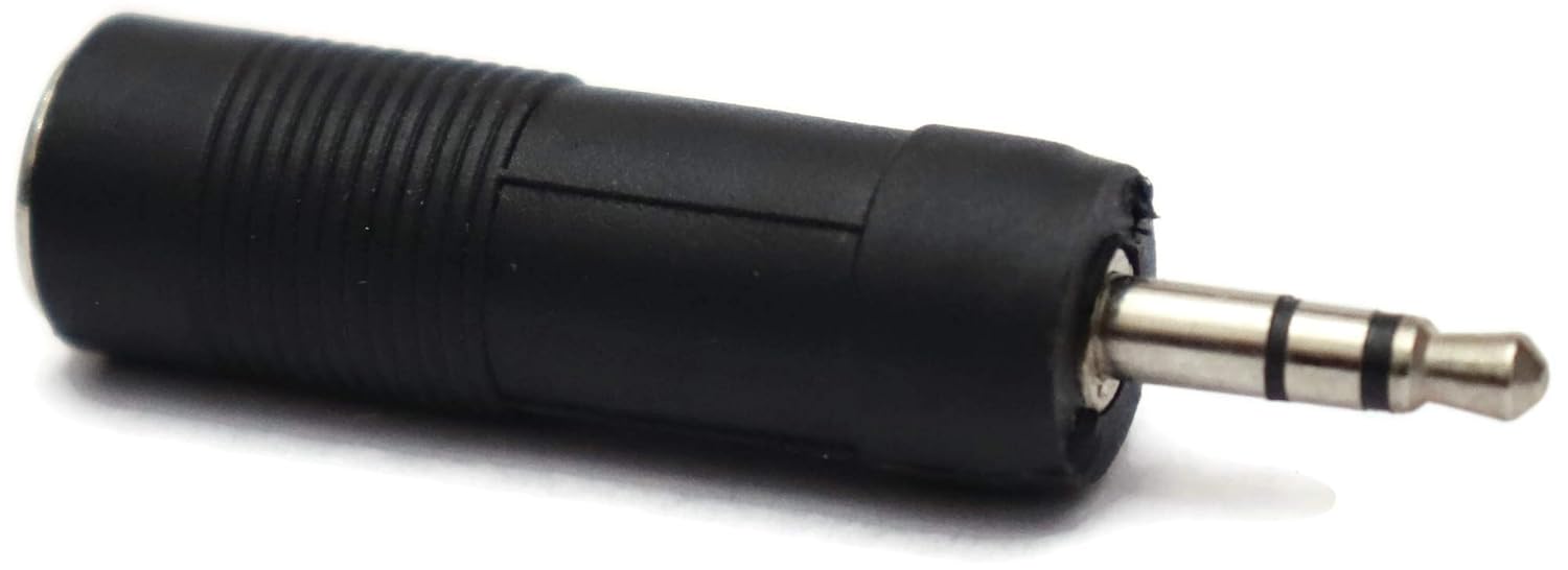 3.5MM MALE TO 6.3MM FEMALE 6.35mm Male to 6.35mm DUAL Female Stereo Headphone Audio Connector