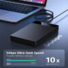 in1 USB 3.0 External Hard Drive Casing for 3.5" Sata Hard Drives Dual 2.5 inch and 3.5 inch HDD Enclosure (Black) - Image 7
