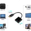 DisplayPort to VGA Adapter, DP to VGA Converter Display Port Male to VGA Female Converter Cable Adapter for Computer PC Desktop Laptop Projector - Image 4