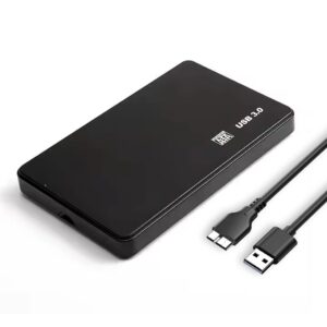 2.5" SATA External Hard Drive Case with USB 3.0 Connection for HDD/SSD | Supports UASP Up to 4TB Storage | Tool-Free Portable Hard Drive Enclosure | Compatible with Laptop, PC and TV