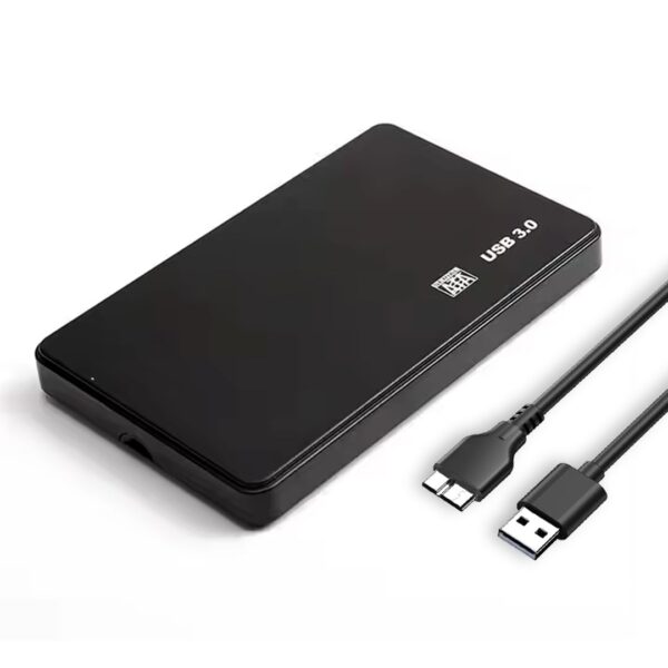2.5" SATA External Hard Drive Case with USB 3.0 Connection for HDD/SSD | Supports UASP Up to 4TB Storage | Tool-Free Portable Hard Drive Enclosure | Compatible with Laptop, PC and TV