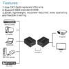 VGA Extender to LAN Ethernet Adapter Amplifier VGA Extender Over RJ45 LAN Cable Up to 60 Meter (BLACK) - Image 4