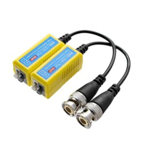 Video Balun, 4K Passive HD BNC Video Balun Transceiver Transmitter Via Rj45 Cable AHD/TVI/CVI/CVBS for Full HD CCTV DVR Security Surveillance Camera System
