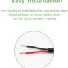 10 inch 30cm 2.1 x 5.5mm Male DC Power Pigtail Connectors for CCTV Surveillance Camera Item Name - Image 4