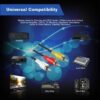 3RCA Male to 3RCA Male Stereo Audio Video Cable Composite Audio Video Av Cable Stereo Audio Video Cable Gold Plated 3 to 3 RCA Male Audio Plug Video for DVD VCD TV Amplifier Projector,1.5m - Image 4