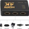 HDMI 3 Port Switch Splitter Switcher HDMI Switcher with Remote Control for HDTV PS3 DVD - TD-472H - Image 3