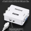 AV to VGA Video Converter Mini AV2VGA Box AV RCA CVBS to VGA Video Converter Audio Converter 3.5mm for PC HDTV-EPL-657VC. - Image 3