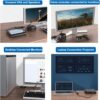 HDMI to VGA Adapter, HDMI to VGA Converter, Gold Plated Interface with Audio/Power Interface and Cable, Compatible with Computer, Laptop, Monitor, Projector, HDTV, Chromebook, Xbox and More - Image 2