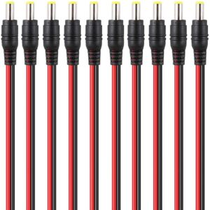 10 inch 30cm 2.1 x 5.5mm Male DC Power Pigtail Connectors for CCTV Surveillance Camera Item Name