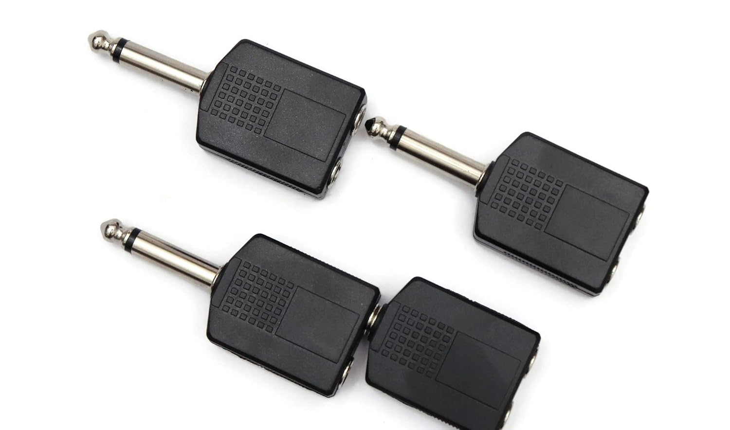 6.3MM MALE TO 2 X 6.3MM FEMALE 6.35mm Male to 6.35mm DUAL Female Stereo Headphone Auxiliary Audio Connector - Image 3