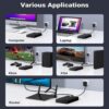 in1 USB 3.0 External Hard Drive Casing for 3.5" Sata Hard Drives Dual 2.5 inch and 3.5 inch HDD Enclosure (Black) - Image 2