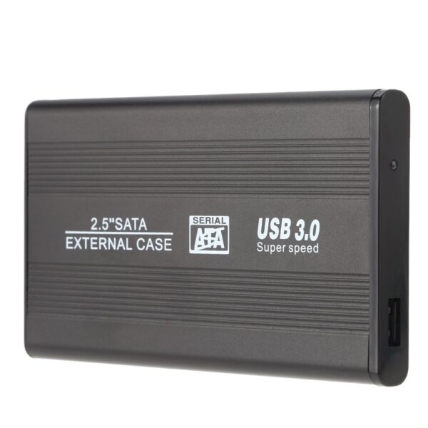 USB 3.0 HDD SSD SATA External Portable Superspeed Aluminum 2.5" Hard Drive Disk Box Enclosure Case up to 1TB