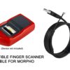 USB 2.0 morpho cable, morpho device cable for Mso 1300 E/E2/E3 Biometric Finger Print Scanner morpho USB cable (USB 2.0),Black - Image 2